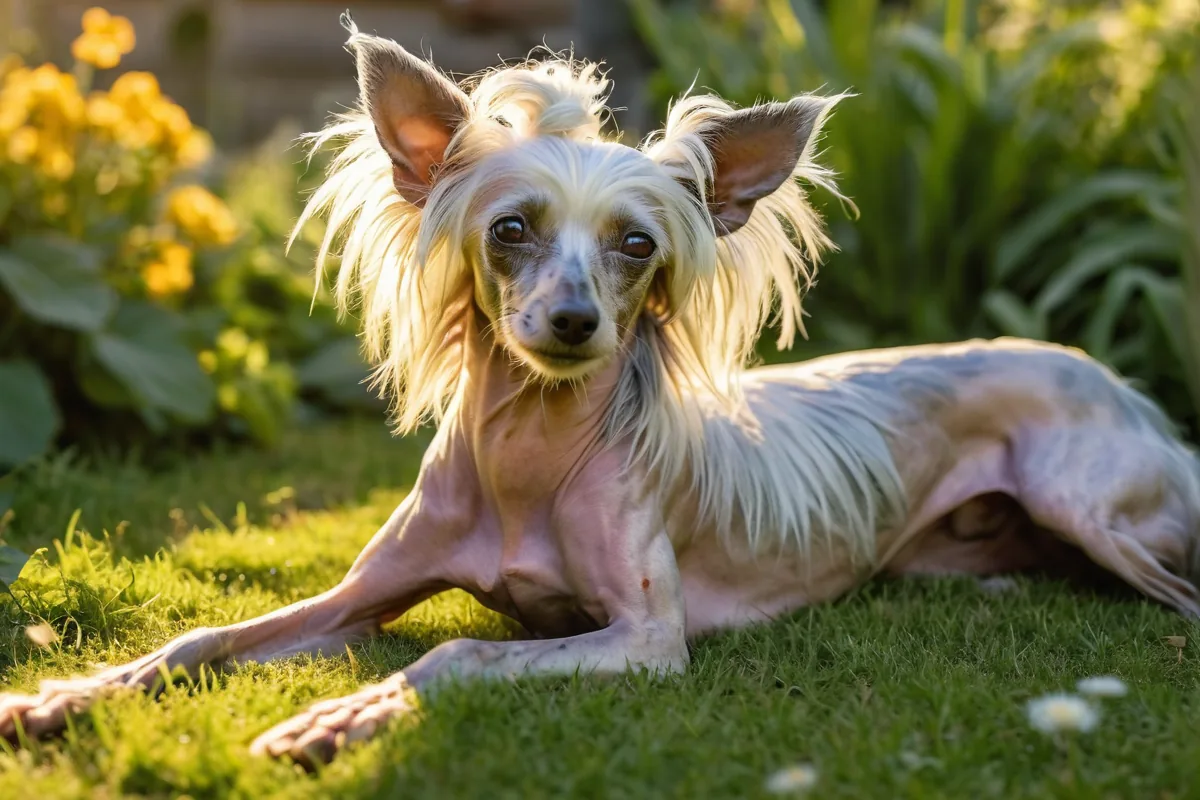 Chien chinois a crete