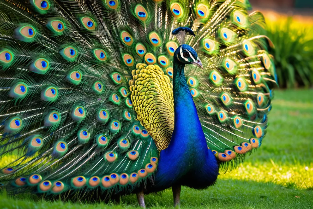 Paon bleu