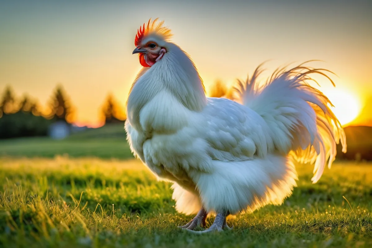 Photo de Poule de Soie (Silkie)