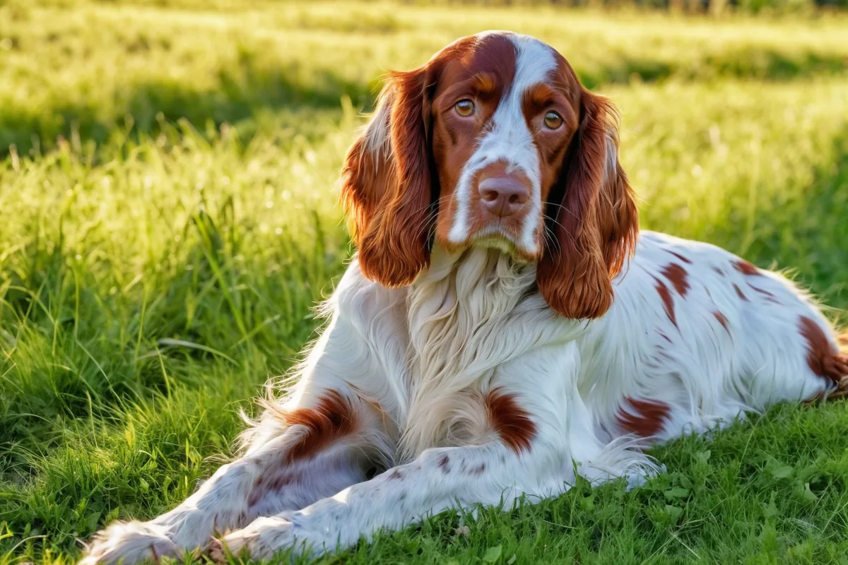 Setter irlandais rouge et blanc