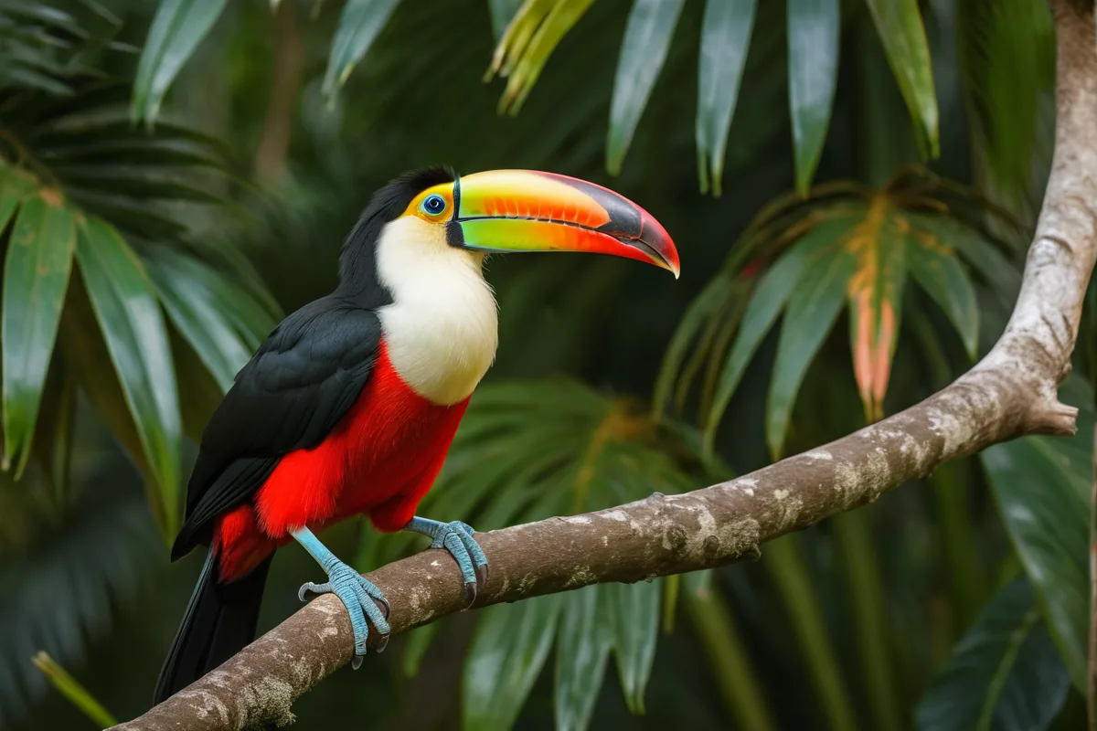 Toucan a bec rouge